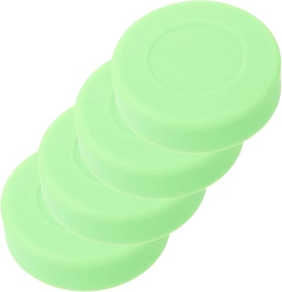 Ijshockey Pucks - Trainingspucks Rolhockey - Sport Training - Verstelbare Hardheid - 4 Stuks 7x2cm - Groen
