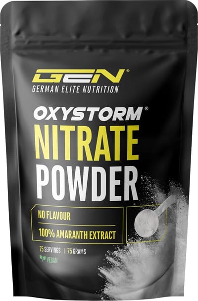 Nitraat Poeder (Oxystorm®) 75 g - Puur Amaranthus Blad Extract Poeder - Optimaal voor Pre Workout Booster - Puur Poeder - Veganistisch