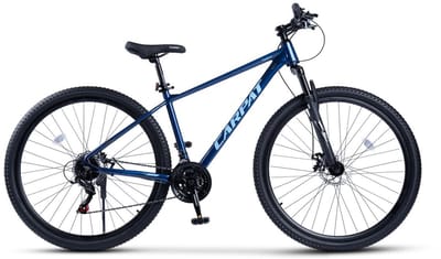 Merax 29 Inch Mountainbike Hardtail - 100mm Voorvork - 21 Versnellingen Shimano Tourney - Aluminium Frame - Mechanische Schijfremmen - Trekkingfiets voor Volwassenen 175-190cm - Blauw