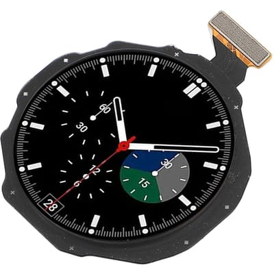Écran LCD Tactile de Remplacement avec Kit d'Outils de Réparation pour Galaxy Watch 4 Classic 46mm R890 R895 gray