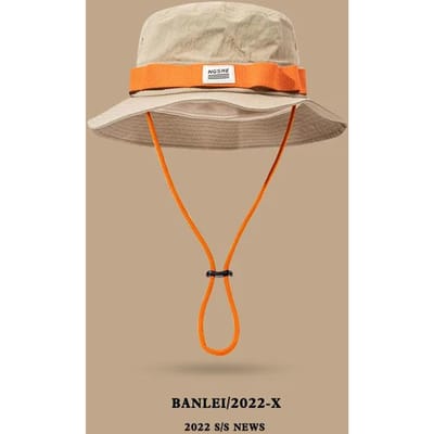 Japan Vissershoed Heren Dames Outdoor Camping Hoeden Lente Zomer Ademende Bucket Hat Trend Bergbeklimmen Zonnehoed Panama Petten One Size beige