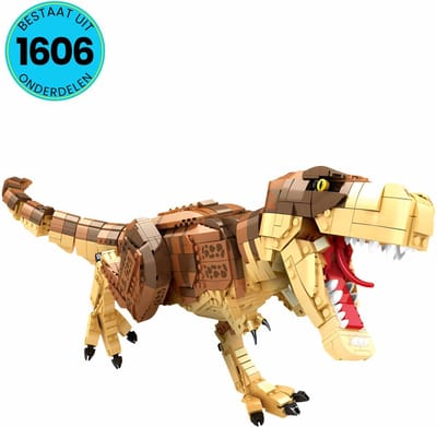 WOMA® Dino Speelgoed Set Geschikt Voor Lego - 1606 Bouwstenen - T-Rex - Bouwset - STEM Speelgoed - Bouwsets - Bouwspeelgoed - Inclusief Handleiding