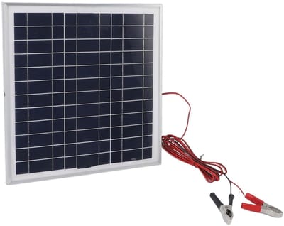 Allecto - Draagbaar Zonnepaneel - Waterdicht Aluminium Frame - Ideaal voor Camping - 50W Vermogen - Inclusief Crocodile Clips - Perfect voor Buiten...