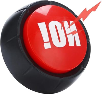 Spel Geluidsknop - Interactieve Buzzer - Spelplezier Vergroten - Luid en Helder Geluid - 9 cm Diameter - Zwart