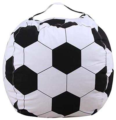Opbergzitzakstoel voor Kinderen - 45 cm, Zitzakhoes met Rits voor Speelgoed en Sportballen
