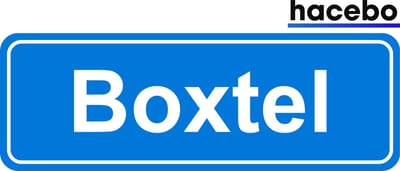 Hacebo - Plaatsnaam Sticker - 29x10 CM - Boxtel sticker - Verkeersborden sticker - grappige cadeaus - Boxtel