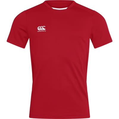 Canterbury Unisex T-shirt Club Dry voor volwassenen (Rood)