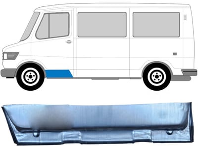 Reparatiepaneel voor deur binnen voor Mercedes T1 207-410 1977-1995 / Links