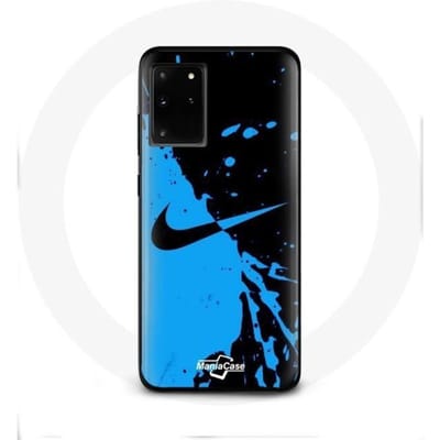 Coque - Nike - Samsung Galaxy S11 Plus - Souple - Bleu et Noir - Protection noir