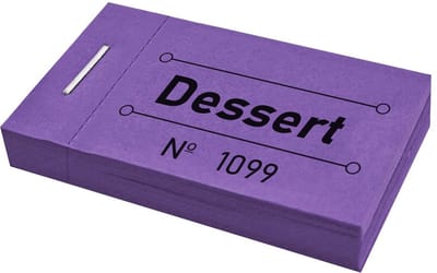 CombiCraft consumptiebonnen dessert paars - 5 boekjes met in totaal 250 bonnen