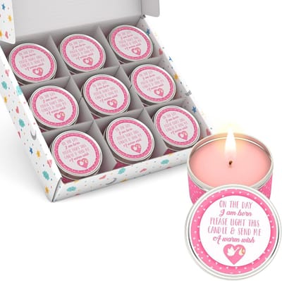 Set van 12 Baby Shower Kaarsen als Bedankje voor Gasten - Geschikt voor Jongens, Meisjes en Gender Reveal