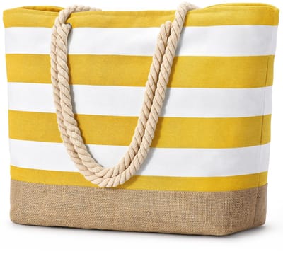 Unyqoos® Ruime Waterdichte XXL Strandtas voor Dames en Familie met Ritssluiting en Opvouwbaar Ontwerp