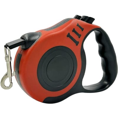 Automatisch Intrekbaar Anti-Trek Hondentuig Anti-Storm Huisdier Trektouw Draagbaar Buiten Wandel Lood Ketting Dagelijkse Wandel Huisdier Leas (Red,5M)