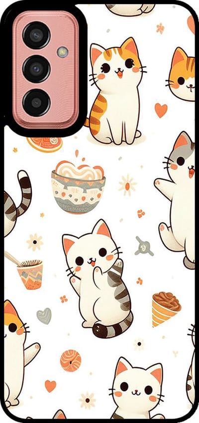 Smartphonica Telefoonhoesje Geschikt voor Samsung Galaxy M13 4G / M23 met katten opdruk - TPU backcover case cat design geschikt voor Samsung Galaxy M13 4G;Samsung Galaxy M23
