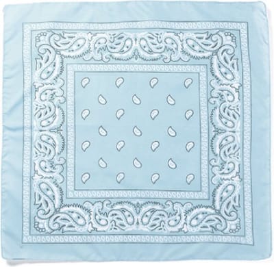 Boerenzakdoek - Cowboy Zakdoek - Bandana - Dames - Heren - Lichtblauw