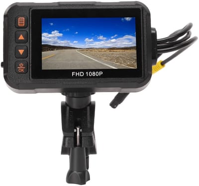 OmGoods - Dailygoody - 3 Inch Motorfiets Dashcam - 1080P Dubbele Camera - Waterdichte Rijrecorder - Geschikt voor Motoren - Ondersteuning Lusopname - Parkeerbew..