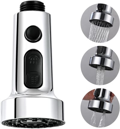 Keuken Handdouche – 3 Standen Verstelbare Handdouche Kop – Vervanging voor Keukenmengkraan – Uitschuifbare Handdouche – G1/2 Inch Aansluiting