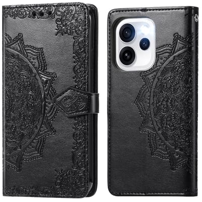 imoshion Hoesje - Geschikt voor Oppo Reno15 F (5G) - Mandala Bookcase - Zwart