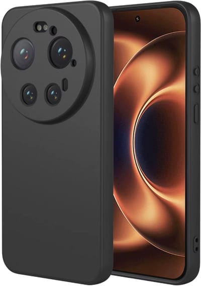 Casemania Hoesje Geschikt voor Xiaomi 17 Ultra - Zwart - Siliconen Back Cover