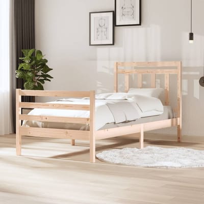 vidaXL - Bedframe - massief - hout - 100x200 - cm