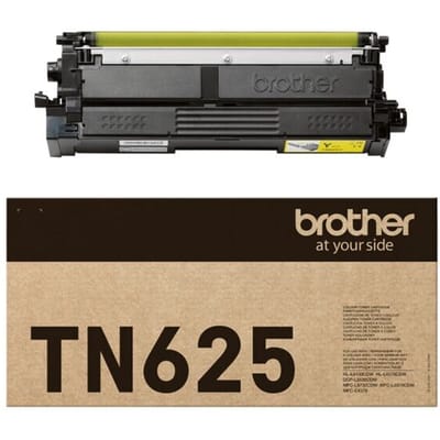 Originele Brother-toner TN-625Y, tot 1800 pagina's, losse verpakking, geel