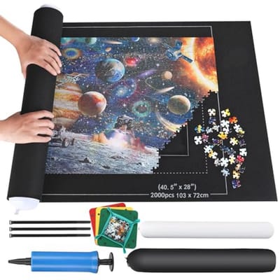 Puzzelmat voor 2000 stukjes - Rolmat voor het veilig opbergen en vervoeren van puzzels