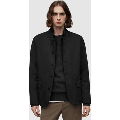 AllSaints Miles Blazer Black Size: 34 | Blazers Outlet | Heren | Zwart