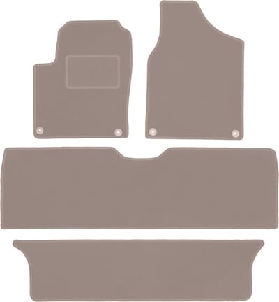 Beige veloursmatten voor: Ford Galaxy MK1 minivan (1995-2006)