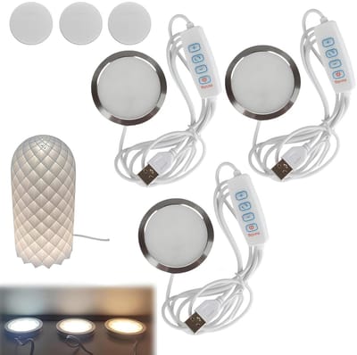 LED Lichtset voor 3D Printers, Nachtlampje, Vervangingsaccessoires voor 3D Modellen, USB Voeding, Wit en Warm Licht, Ideaal voor Creatieve Projecten en Verlichting