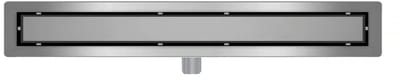 DutchLine - Douchegoot met flens en tegelrooster - RVS - 1000x70mm