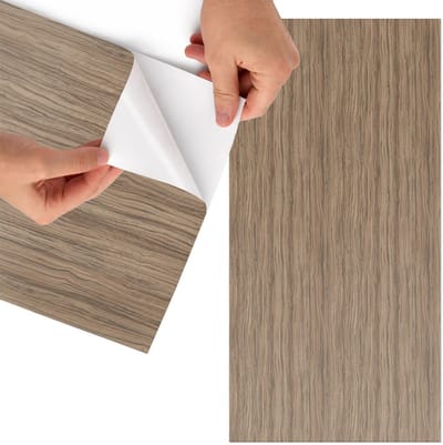 Tulup Meubelfolie - Houtstructuur Wrapfolie Keuken - 65x130 cm - Bruin Meubelfolie - Plakfolie Meubels - Rustiek Meubelfolie - Decoratiefolie Zelfklevend - Slaapkamer decoratie - Texturen