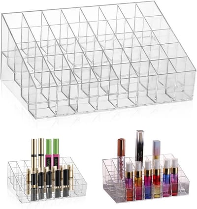 40 Compartimenten Lipstick Organizer van Acryl - Transparante Lipstickhouder en Makeup Organizer voor Cosmetica en Schoonheidsproducten