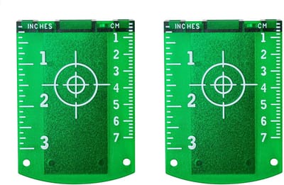 Dailygoods- Laserdoelbord Magnetisch - Doelplaat - Laserschietschijf - Dubbele Schaal - Nauwkeurige Meting - Geschikt voor Laserinstrumenten - Meetplaat