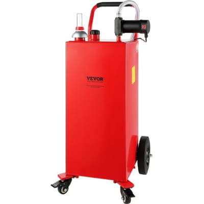 VEVOR Brandstofwagen 113.6L Jerrycan Benzinejerrycan 561x563x1179mm Gasbrandstoftankcontainer 23.5L/min Max.debiet Vervangende Jerrycan Benzinetank Geschikt voor Diesel Smeerolie Benzine