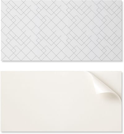 PVC-paneel met motief, eenvoudige decoratie voor de eetkamer, 100x50 cm, abstract lijnpatroon.