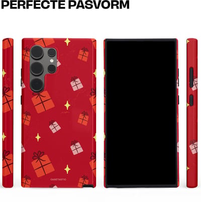 Casetastic hoesje geschikt voor Samsung Galaxy S24 Ultra - Dubbellaagse bescherming - Rode Sinterkerst Cadeaus - Fashion Case - Rood