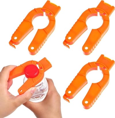 4 stuks multifunctionele waterflesopener voor zwakke handen, kinderen, senioren - plastic - blikopener - artritis.
