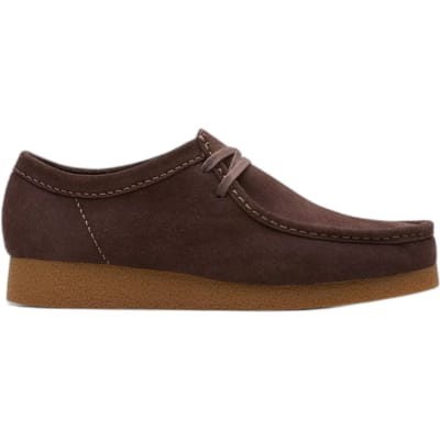 CLARKS WallabeeEVO Heren Veterschoenen - Suede - Bruin