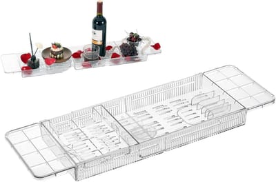Badtafel - Badkuip organizer - Ontspannen badderen - Anti-kantel ontwerp - 263 cm breed - Meerkleurig