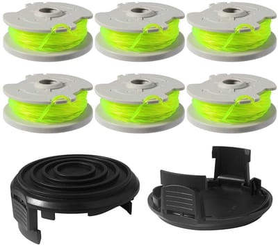 Store_7 - Draadspoel voor Grastrimmer - 6 stuks - Geschikt voor Worx-modellen - 6 m lengte - Ø 2 mm - Duurzaam materiaal - Inclusief dopjes
