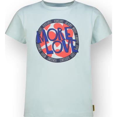 Vingino Girls Hamine T-shirt Powder Blue Size: 10 | T-shirts Outlet | Unisex | Blauw