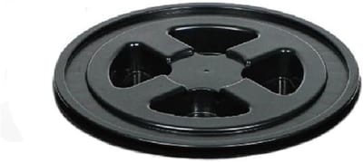 Emmer Deksel - Opslag Container - Auto Wassen - Lekdicht Schroefsysteem - 30.5 cm Diameter - Zwart