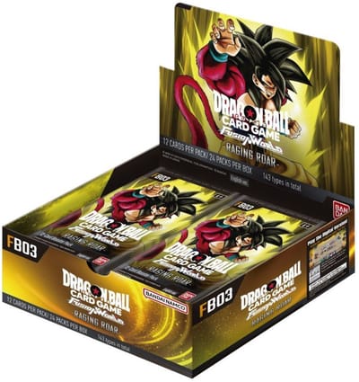 Dragon Ball Super Card Game – Fusion World FB03 Raging Roar Booster Box – EN
