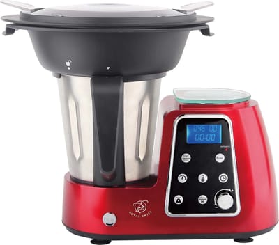 Foodprocessors – Keukenmachine – 1800W – 2.5Liter – RVS Mengkom – 10 Snelheden – Rood – Royal Swiss®