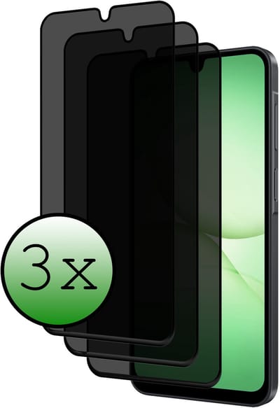 Screenprotector - 3 Stuks Geschikt voor Samsung Galaxy A17 - Privacy Filter - Beschermglas - Gehard Glas - Tempered Glass - Screen Protector
