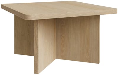 Selsey Qubeo – Salontafel 60 cm, vierkant met kruisframe, eikenlook