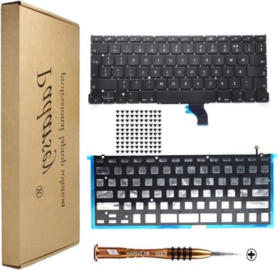 Vervangende Backlight voor Spaans Toetsenbord Geschikt voor MacBook Air M2 Retina 13.6 Inch A2681 2022 - Donkerblauw met Schroeven en Schroevendraaier