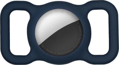 Cicon Hondenhalsband en Kattenhalsband Hoesje Geschikt voor AirTag - Blauw
