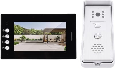 Video Deurintercom Systeem - Videodeurtelefoon Kit - Veiligheid Thuis - 7 Inch Monitor - 27 x 17 x 10 cm
