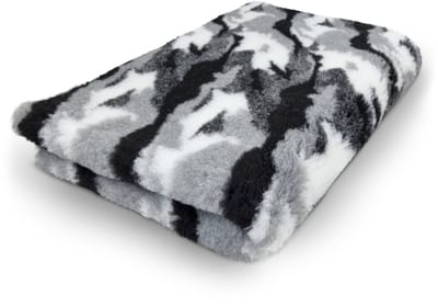 Vet Bed - Camouflage Antraciet - Antislip Hondenmat - 75 x 50 cm - 2 stuks - Camouflage Antraciet - Waterafstotend - Latex Antislip - Benchmat Hond - Hondendeken - Hondenkleed - Machinewasbaar